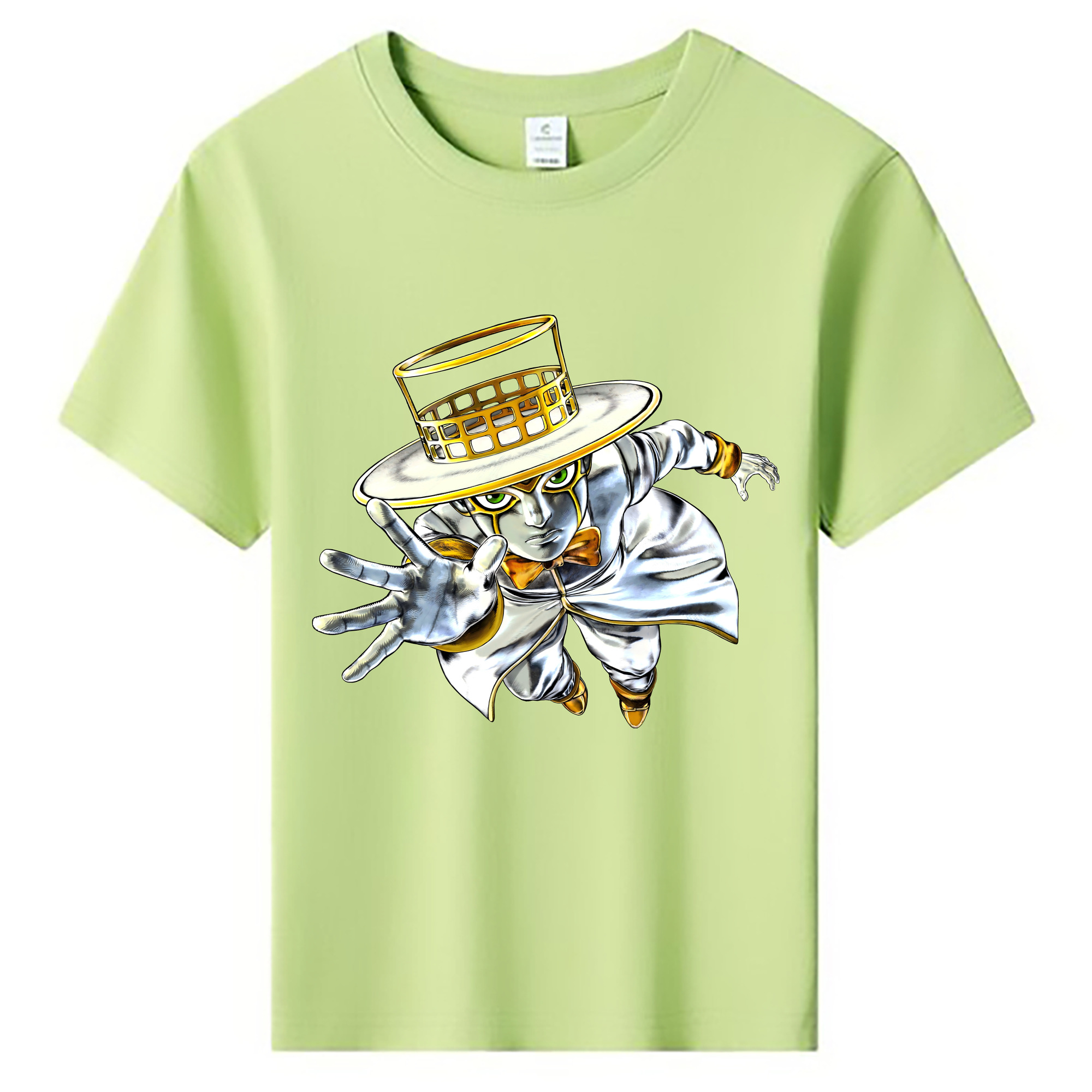（画像用） ジョジョの奇妙な冒険 岸辺 露伴（きしべ ろはん） JoJo's Bizarre Adventure Rohan Kishibe 綿100％キッズTシャツ（フロントプリント）